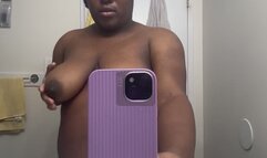 BBW EBONY TIT BOUNCING