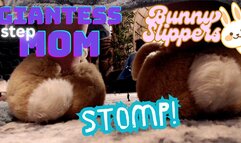 Giantess Step-Mom Bunny Slippers Stomp - WMV