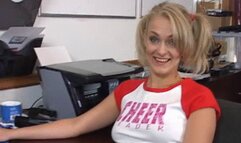 Blonde Sweetheart Kensey Knox Gives The Boss A Handjob In The Office