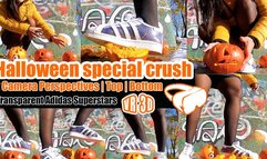 VR 3D Halloween Special Virtual Reality | 2 Camera Perspectives | Top | Bottom - Pumpkin Crush Sexygirl crushes a very hard trample nylons Adidas Superstars Crush Video