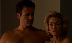 Rhona Mitra having threesome sex in Nip Tuck