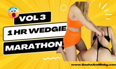 Volume 3 - ONE HOUR WEDGIE MARATHON - Incredible wedgie action