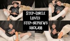 Step-Uncle Loves Step-Nephews Dirty Sockjob