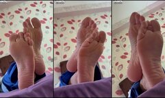 Najwa - Shapely beautiful soles pose 2