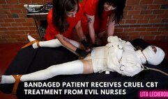 Evil Nurses Torment Patien in Full Body Cast featuring Sounding, E-Stim, CBT, Bondage, Double Domination, BDSM, Femdom with Elise Graves, Lita Lecherous and Kino Payne - MP4 HD