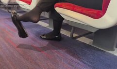 Candid shoeplay on the train to work results in my shoe being stolen