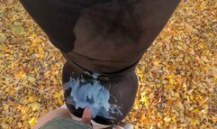 Sloppy Groping Hot Ass of Sexy Brunette in the Park