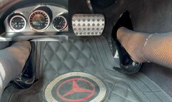 FLOORING And FAST DRIVING In Fishnets And Pumps