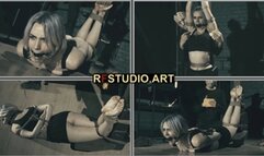 Astrid - Agent in Peril Part 1 - Bound to the Pole with Intense Upper Body and Foot Tickling (FULL HD MP4)