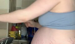 MastersLBS pregnant washing the dishes custom - 3rd pregnancy