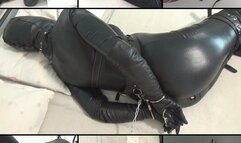 Wife in a leather bondage hood (part two 'Preparing for a long night')