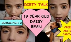 Teen first timer Daisy Bean learns deepthroating from a dirty old man DAY OF SODOM PART 2