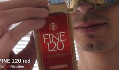 Smoking FINE 120s Red closeup SLOW