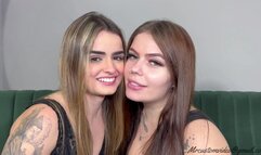 TWO CUTE GIRLS IN A SLOWLY KISS - NEW TOP GIRLS REBECA AND ANDRESSA - NEW MR OCT 2024 - CLIP 1