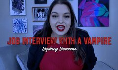 Job Interview with a Vampire - POV Job Interview with Hot Vampire Boss Sydney Screams - 1080 mp4