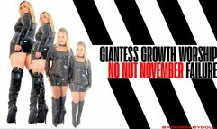 Giantess Growth Worship - No Nut November Failure