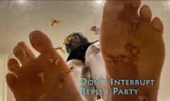 Dont Interrupt Rebels Party - HD 1080p Version - Under Glass Micro People On Her Kitchen Floor