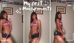 My first measurements and weigh in!