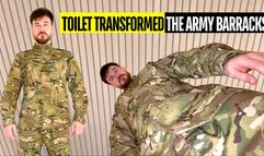 Toilet transformed the army barracks toilet