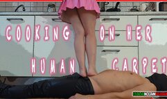 Cooking on her human carpet - HD