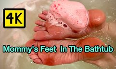 MOMMY FEET IN THE BATHTUB