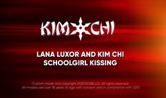 Lana luxor and kim chi schoolgirl kissing