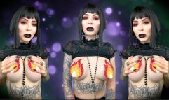 Hot, sensual Gothic tit worship - JOI, Halloween, Goth