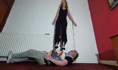 Danielle Cat Suit & Shoes Trampling & Jumping 2 FLOOR CAM (4K)