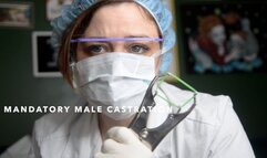 Mandatory Male Castration! Sadistic Nurse POV