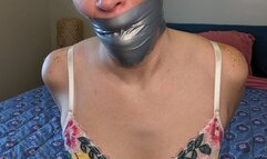 Gagged Sub Pantyhose & Foot Fetish