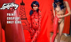 Ledybug Latex Paint only girl cosplay painting body art