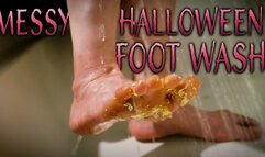 Messy Halloween Foot Wash