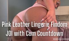 Pink Leather Lingerie Findom JOI with Cum Countdown - Royal Ro ebony femdom brat worship hd mp4 1080p