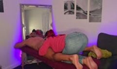 Busty Masseuse Ruby Eats Ass during massage