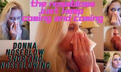 DONNA AND THE "BUSINESS OF NOSEBLOW" NOSEBLOWS ONLY! wmv