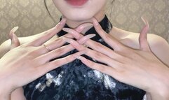 #106 - Long nails and pretty dress