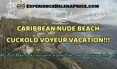 Caribbean Nude Beach Cuckold Voyeur Vacation! Pt1 Public BJ! MP4