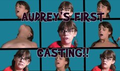 Dirty Nerdy Audrey From Texas in Her Very First Casting