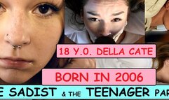 Old man makes 18 year old girl DELLA CATE (Born 2006) deepthroat & cry on his cock SADIST & the TEENAGER part 2