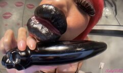 RubyDollLipz's Black Lips+Xaga Dildo