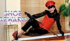 Shoe reward the dangling high heel shoe play - Reina Leather POV