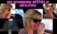 20 SNEEZES WITHIN 10 MINUTES! MANNY SPRAY SNEEZES AND BLOWS HERE NOSE! ) REMASTERED