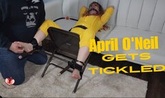 April O'Neil gets full body tickled