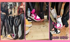 5 Girls in Nikes and Jordans Cock Trampling and Spitting I Savage Sisters