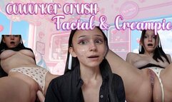 Coworker Crush: Facial and Cream Pie Upload!