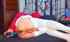 Femboy Stretches Out Bussy with Tentacle