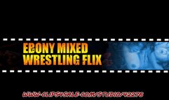 Ebony Mixed Wrestle Quick Outs: Lynn Ribs Crush WMV