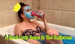 Real Lady Burps In Bath