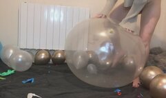 Blowing up my Qualatex 36" round jewel tone with Balloon Play