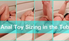 Anal Toy Training in the Tub